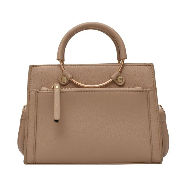 

2020 autumn and winter new solid color women's bag pu women's shoulder bag korean fashion messenger handbag small square