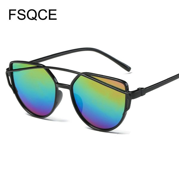 

cat eye sunglasses women brand designer oversized fashion coating mirror cateye lady sun glasses uv400 beyonce