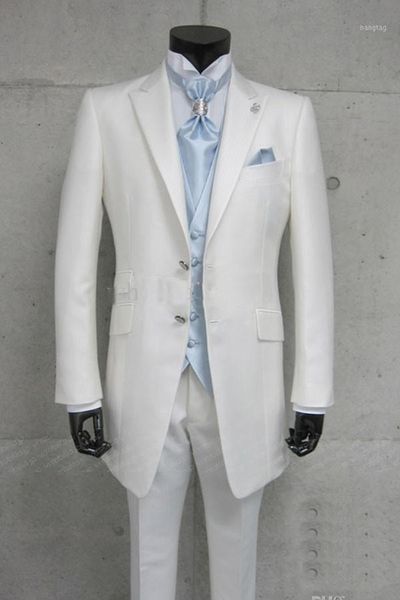 

изготовленные на заказ белый жених смокинги лучший мужчина notch отворотный жених жених уизберы мужчины свадебные костюмы / ухоженный платья, White;black