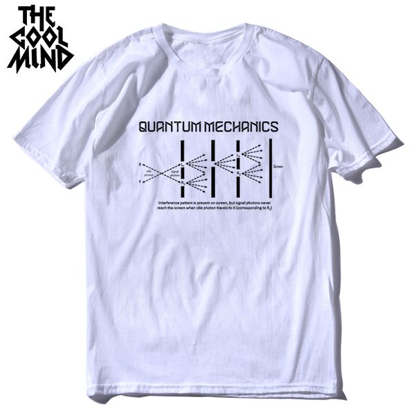 

sport coolmind 100% cotton short sleeve quantum mechanics print men t shirt casual summer loose tshirt cool t-shirt male tee shirts