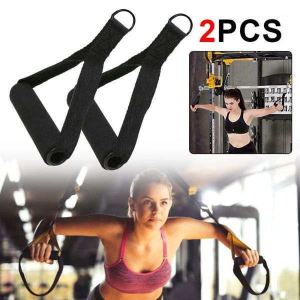 

resistance bands gym handle extra wide foam grips for fitness crossfit lifting pulling workout heavy duty d-ring pull rope cable tube access