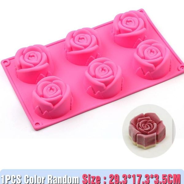 

new flower rose shape sile soap flower cake bakeware tool muffin cupcake jello pudding ice mould pastry biscui qylwwj