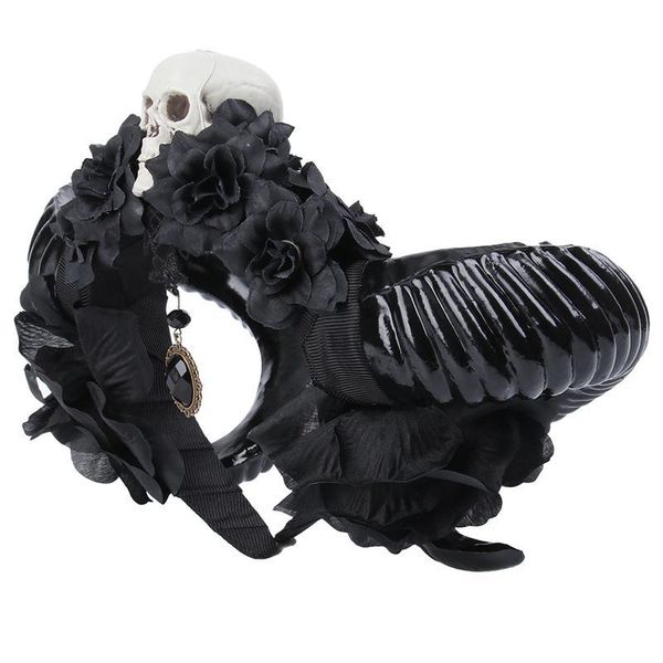 

halloween horn hair hoop череп череп hood hood horse hudifeepe diy горнсовая реквизание праздник оголовье diy decor black jlldhh mx_home