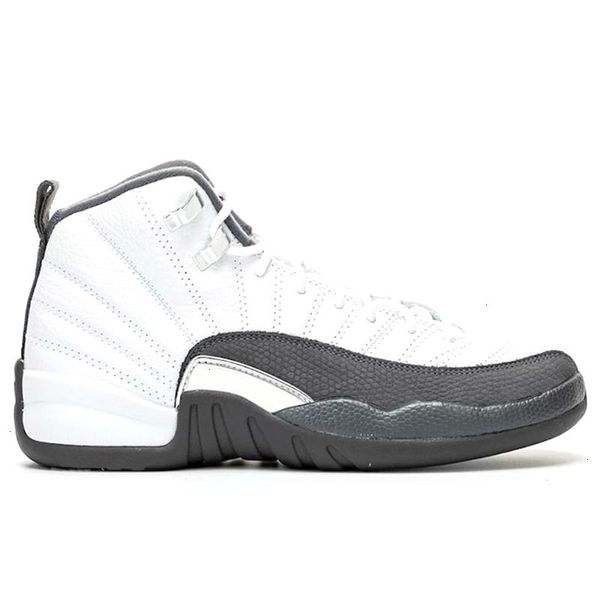 

dark 12 grey game punch royal red basketball shoes 12s reverse taxi wings university blue mens trainers sports sneakers -13 jedj, Black