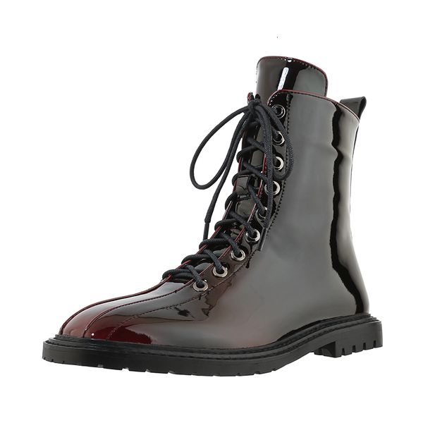 

new large 2021 34-42 genuine boots low heels, toe foot women's shoes 4fcn, Black