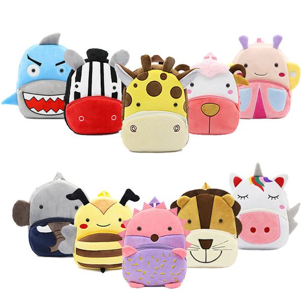 

baby plush backpack animal school bags cartoon cute plushback children bag kindergarten schoolbag kids backpack 1012