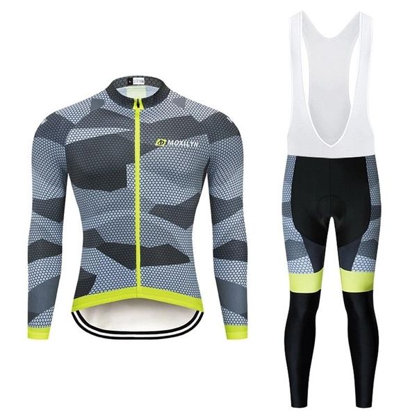 

men's quick-dry cycling jersey set road bike bicycle shirt + bib pants with 9d gel padded mtb riding clothing kit, Black;blue