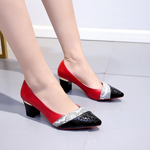 

women shoes flock hoof high heels platform women pumps gold silver chunky heels ladies wedding shoes woman zapatos mujer, Black