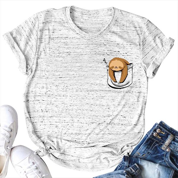 

fashion women t shirt short sleeves o neck slogan monkey print t shirt plus size cotton cool tee shirt femme casual women, White