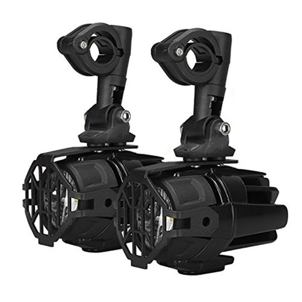 

2pcs motorcycle headlight led fog light protect guards with wiring harness for bmw r1200gs f800gs