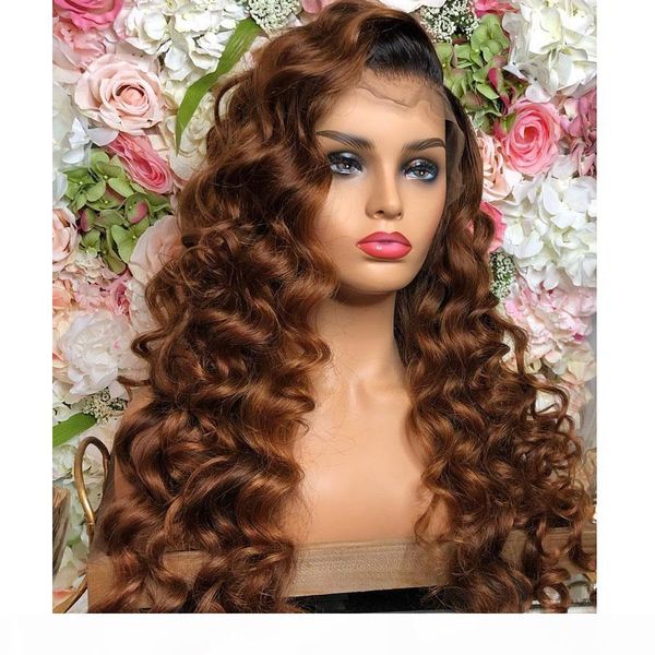 

deep wave перуанский ombre 360 ​​кружева фронтальная парики с волосами младенца 13x6 transparent фронта шнурка человеческих волос парики шну, Black