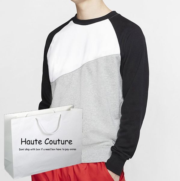 

2020fw men classic hoodies active long sleeve thick contrast color mens sport wear new style pullover sweatshirts sale