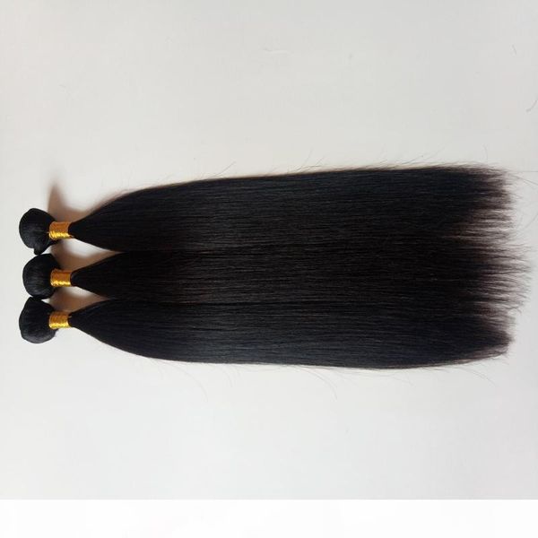 

unprocessed brazilian virgin hair weave factory price 8-30inch indian european remy human hair extensions 5pcs lot, Black