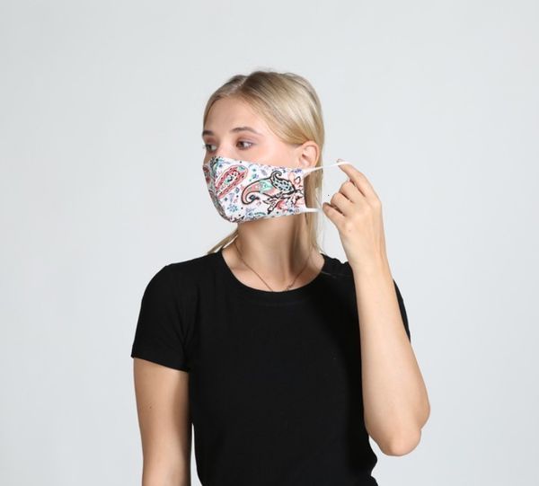 

mask print cheetah cotton animal leopard stylish zebra camouflage double layers face mouth cover washable reusable wr4p