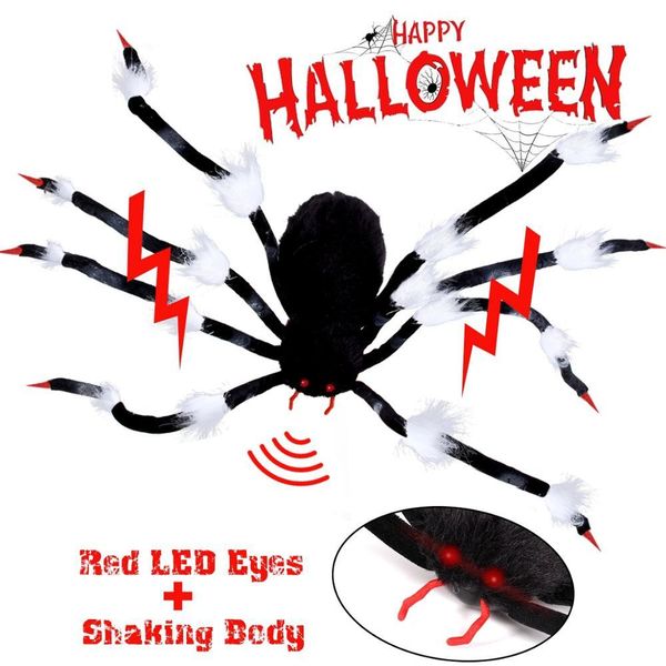 

fengrise 1pcs halloween simulation spider halloween decoration for home horror halloween party supplies children toy bbyasm lg2010