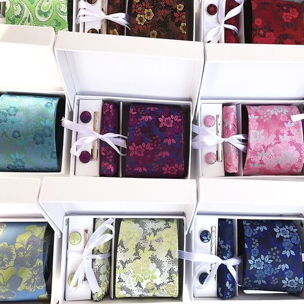 

zitg chinese style men's tie 8cm necktie chinese character printed narrow classic formal men's tie men's box business woven t, Black;blue