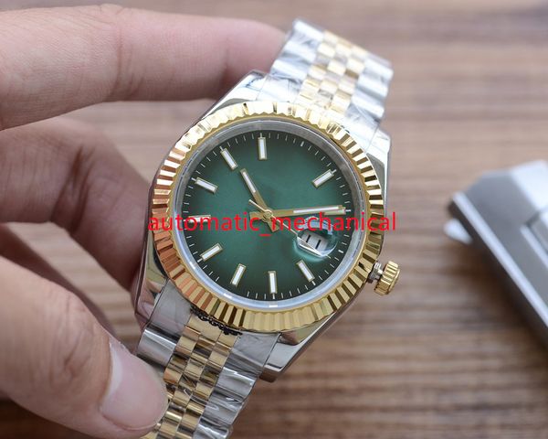 

classic multiple styles mens watch 41mm 126334 stainless steel two-tone jubilee automatic mechanical 904l sapphire luxury wristwatches ar345, Slivery;brown