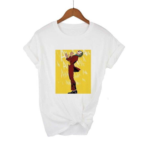 

fashion joker printing summer short sleeve harajuku t shirts women vogue ulzzang kawaii kpop tee shirt femme, White