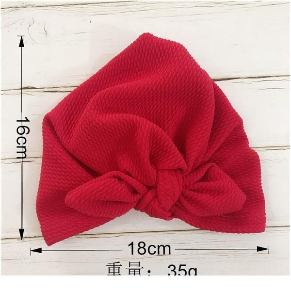 

2019 fashion baby hats rabbit ears infant children baby girls boho hat beanie scarf turban head wrap cap h qylgsg, Yellow