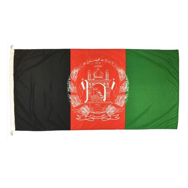 Afghanistan-Flagge, hochwertig, 90 x 150 cm, Nationalbanner, Festival, Party, Geschenk, 100D Polyester, für drinnen und draußen, bedruckte Flaggen und Banner