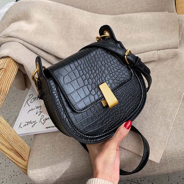 

kyider stone pattern pu leather saddle bags for women 2020 mini crossbody simple bag female travel handbags