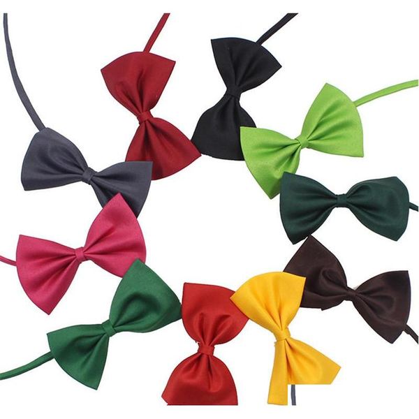 

19 colors pet dog bow tie cat necktie adjustable puppy kitten collar bowknot tie colorful neckwear for pet wedding birthday party ljkbx