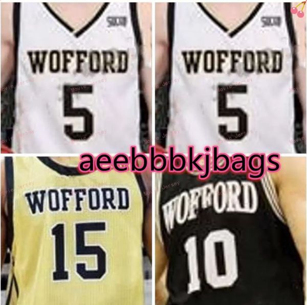 

stitched custom 5 storm murphy jersey nathan hoover 11 ryan larson 12 alex michael wofford terriers college men women youth, Black