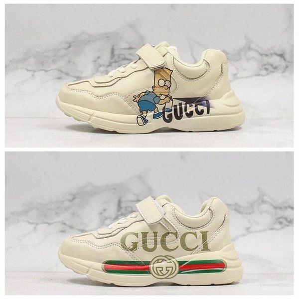 

louisy vuittonsnew rhyton big kids tripler running shoes children boys girls casual kids trainers ace luxury sneakers sports outdoor trainer, Black