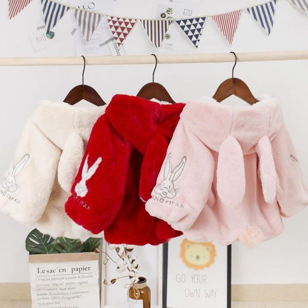 

kids coat new winter girls hooded coat cute thick warm baby girl jackets coats ear kids outerwear clothes, Blue;gray