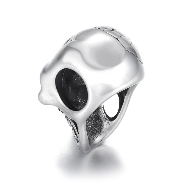 

из нержавеющей стали шариков черепа spacer большое отверстие 6мм slide шарм подвеска diy мужчины браслет поставки решений ручной работы ювел, Bronze;silver