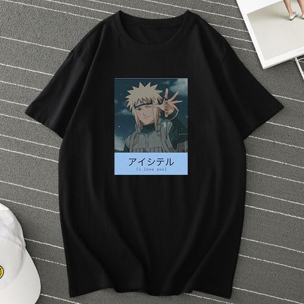 

наруто мужской японский аниме streetwear прохладный tee tops лето с коротким рукавом футболки harajuku лучшие спортивные толстовка с капюшон
