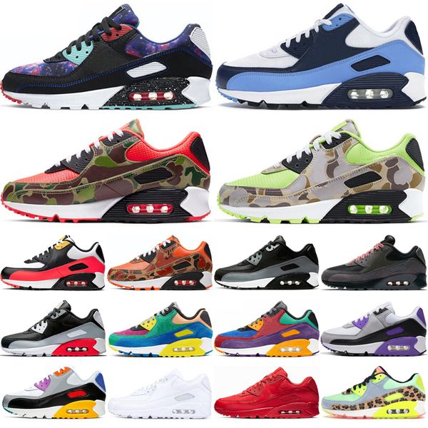 

2021 arrival undefeated 90 unc og mens running shoes designer 90s bred viotech camowabb camo colours women trainers sneakers size 36-45
