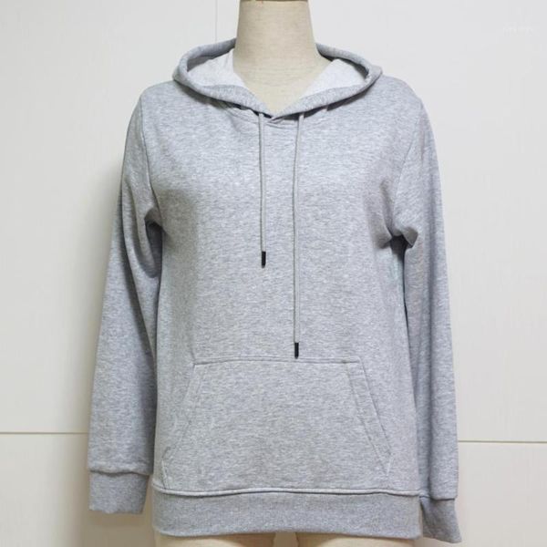 

recently popular 280g cotton pullover hoodie customized printing long sleeves casual lady sweater1, Black