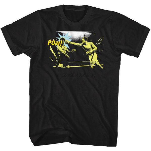 

мухаммед али tall t-shirt pow comic book black tee спорта толстовка с капюшоном толстовка