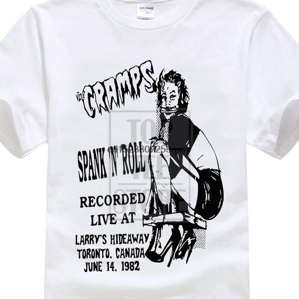 

the cramps spank'n'rolle gig t shirt poster punk rockabilly psychobilly design men t shirts short sleeve tee sport hooded sweatshi