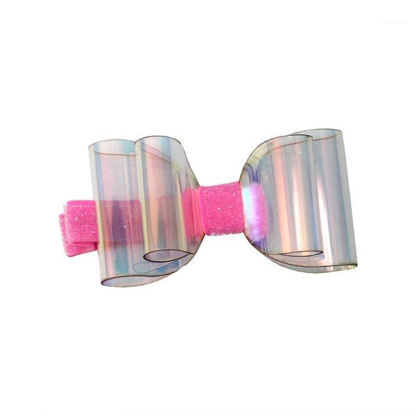 

4 inch symphony boutique hairpin cute hair bows with clip for girls1, Slivery;white