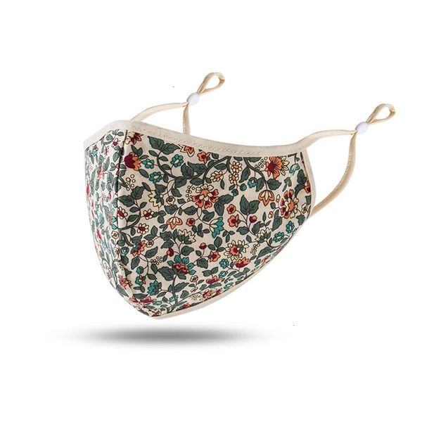 

fashion dustproof personalized printed 5styles breathable floral cotton mask washed outdoor soft protective masks ffa408q82i