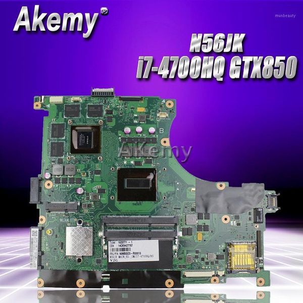 

akemy n56jk motherboard -4700hq gtx850 2gb for asus n56j g56j g56jk lapmotherboard n56jk mainboard1