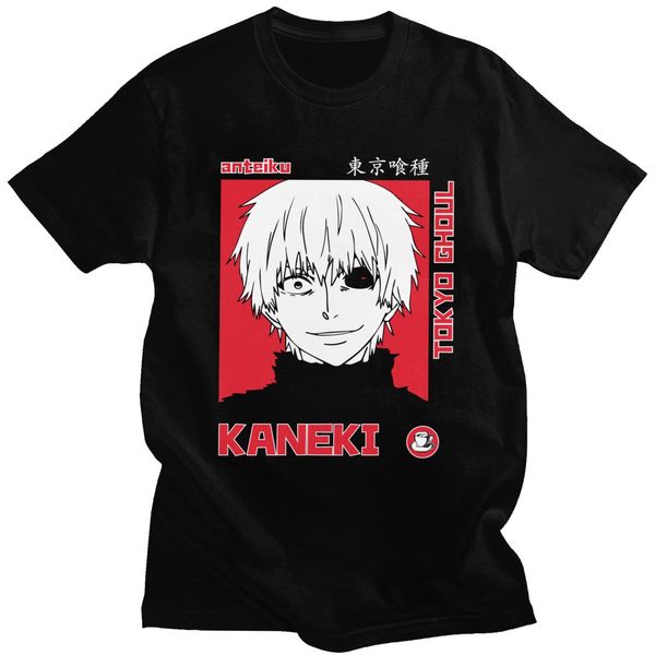 

sport japanese anime tokyo ghoul t shirt men 100% cotton fashion t-shirt short sleeves kaneki ken tee manga tshirt fans apparel merch