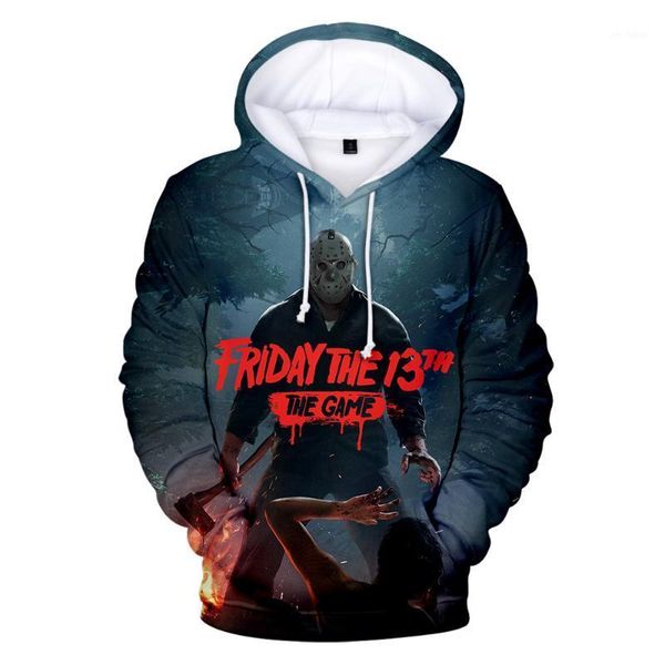 

new listing friday the 13th the 3d hoodies men women fashion casual hoodie friday 13th mens sweatshirt warm pullovers1, Black