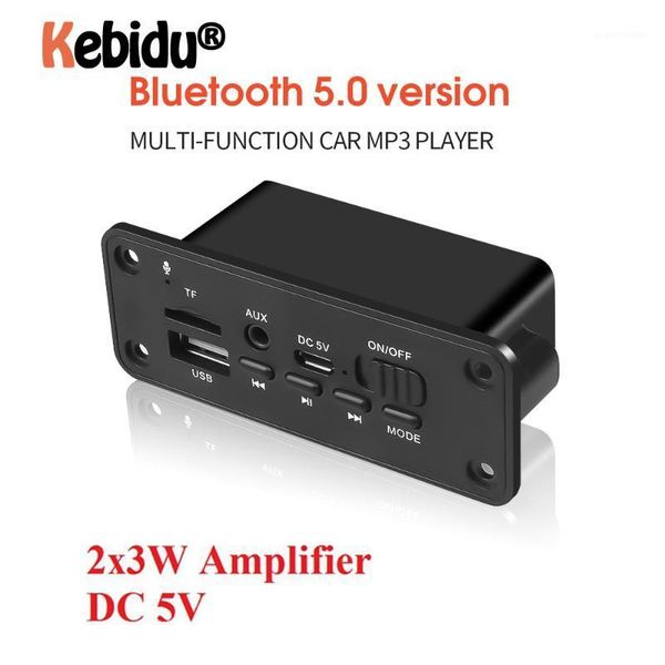 

car mp3 player bluetooth v5.0 mp3 module decoder board hands2x3w speaker car fm radio module tf usb aux audio dc 5v1