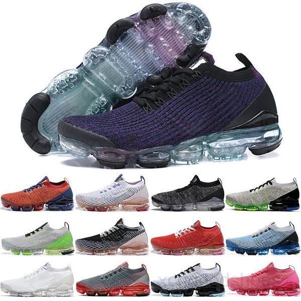 

2019 women and men casual shoes fly 3 3.0 knit triple black white blue sports shoes trainers true mesh sneakers 36-45 nde3v