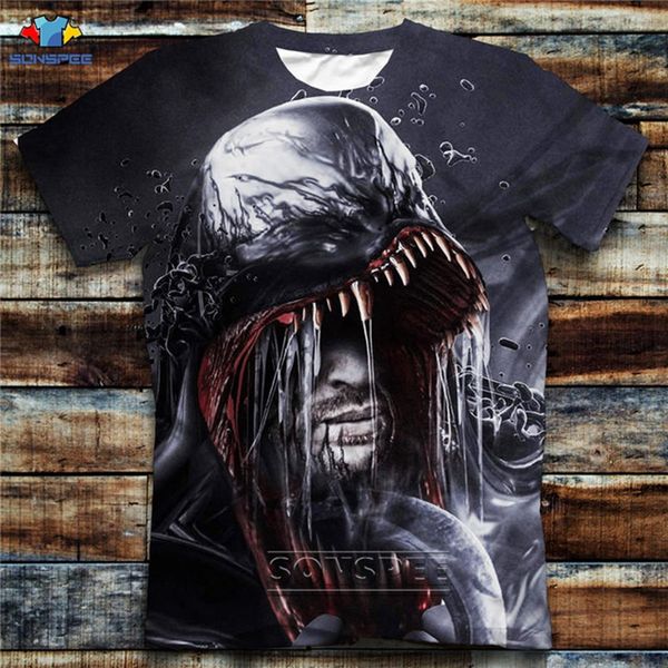 

venom unique men d84 3d print shirts humor anime funny men clothing