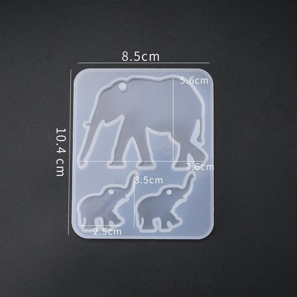 

животное подвеска diy силикон mold elephant family clear mold для uv смолы изготовление ювелирных изделий эпоксидная смола ремесла ювелирные, Black
