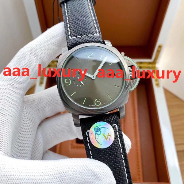 

v7 seriesuper montre de luxe automatic mechanical movement aisi316l polished steel case super green luminous 44mm date function mens watches, Slivery;brown