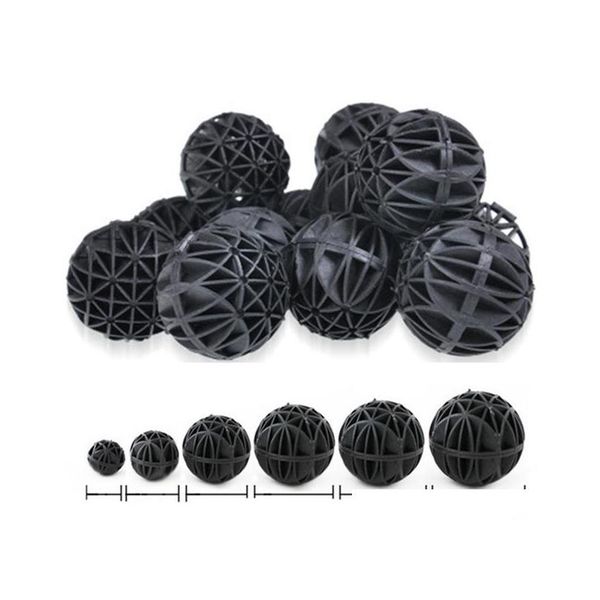 

50pcs /lot 36 46 56 76mm aquarium biological bio balls filter media with sponge for fish tank koi pond qylzem new_dhbest