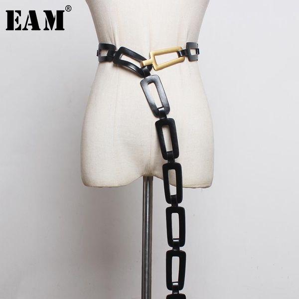

belts [eam] pu leather multicolor black split joint long wide belt personality women fashion tide all-match spring 2021 1n451, Black;brown