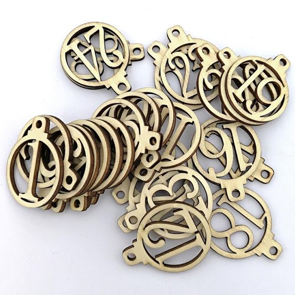 

christmas decorations 25pcs vintage wooden countdown advent calendar number diy gift tags decoration home party