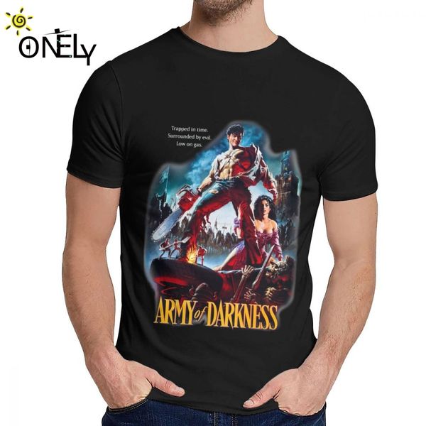 

sport vintage horror movie army of darkness ash williams evil dead t shirt new arrival man natural cotton tee shirt ing