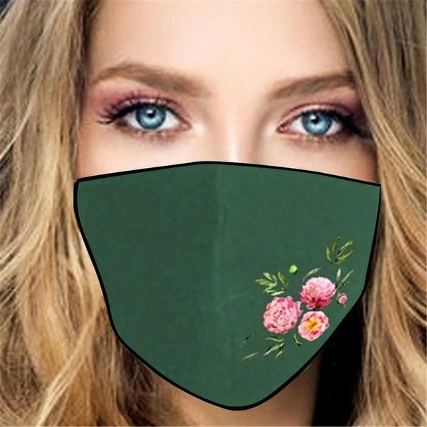 

women flower print face mask activated carbon outdoor mouth mask washable reusable mouth cover fashion fabric masks bbyzqe lipper